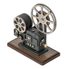 Fototapeta premium Isometric 3D render of resin film projector with sharp detail and transparent background in high resolution 