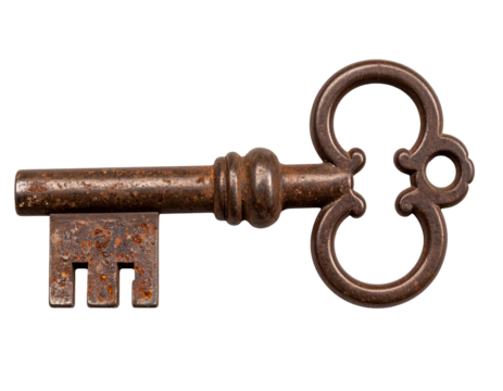 old rusty key - Powered by Adobe