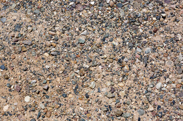 Gravel and Sand Texture in Arizona Desert