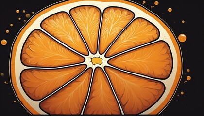 orange slice silhouette