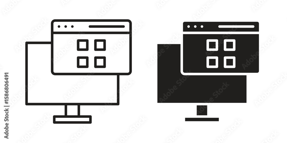 Fototapete Web appsS icon symbol concept. Icons for web and mobile.
