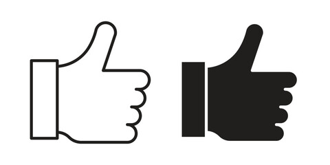 Thumb up icon symbol concept. Icons for web and mobile.