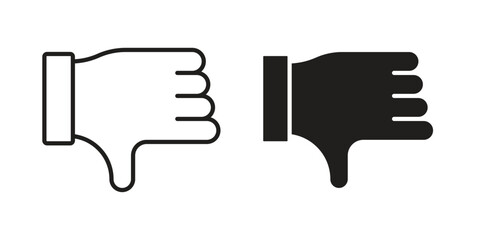 Thumb down icon symbol concept. Icons for web and mobile.