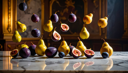 still life with fruits