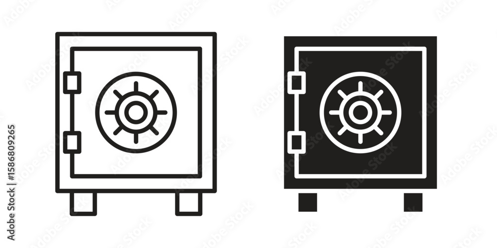 Poster safe icon symbol concept. icons for web and mobile.