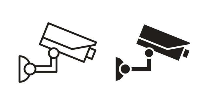 Security camera icon symbol concept. Icons for web and mobile.