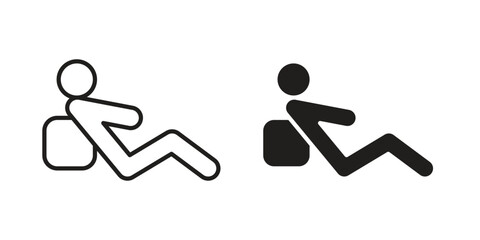 Resting icon symbol concept. Icons for web and mobile.