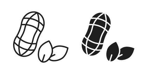 Peanut icon symbol concept. Icons for web and mobile.