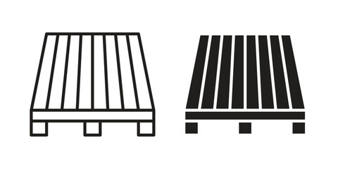 Pallet icon symbol concept. Icons for web and mobile.