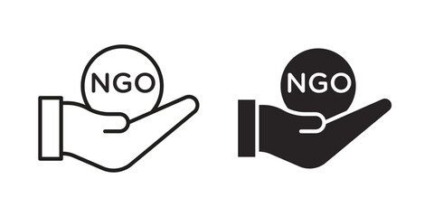 NGO icon symbol concept. Icons for web and mobile.