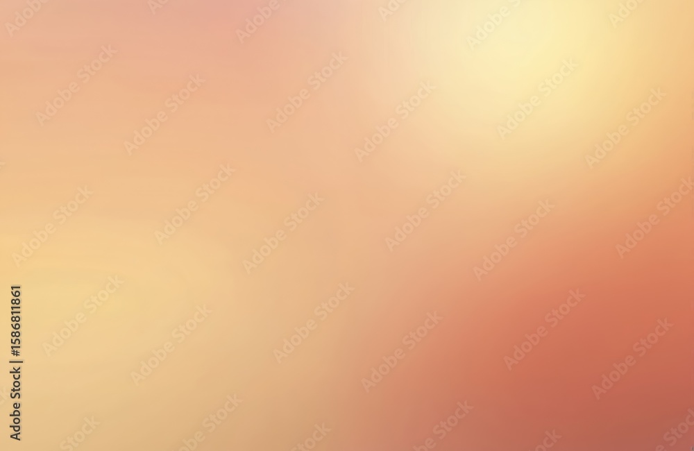 Poster warm gradient background with smooth transitions in orange, yellow, and red hues. abstract soft text