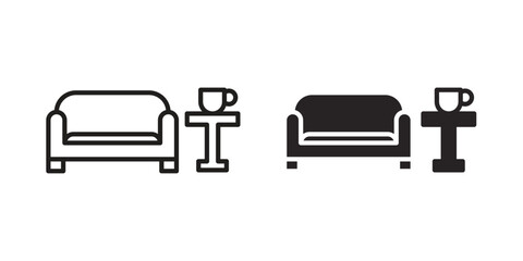 Lounge icon symbol concept. Icons for web and mobile.