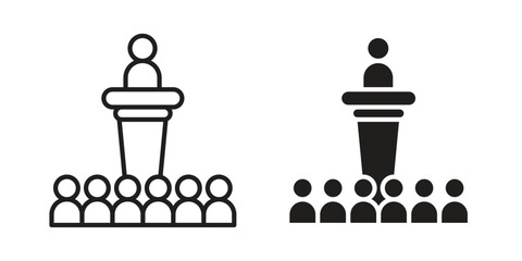 Lecture icon symbol concept. Icons for web and mobile.