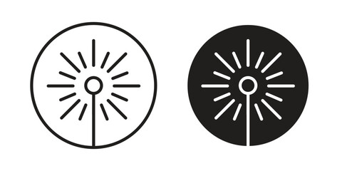 Obraz premium Laser beam icon symbol concept. Icons for web and mobile.