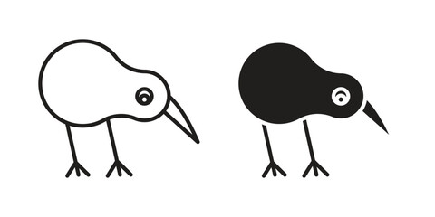 Kiwi bird icon symbol concept. Icons for web and mobile.