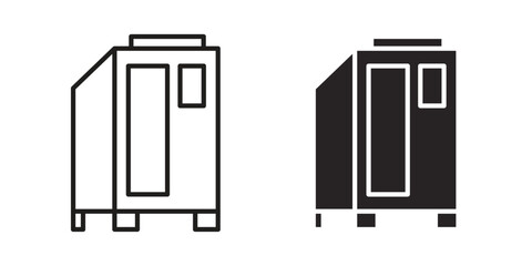 Infrared heat cabin icon symbol concept. Icons for web and mobile.