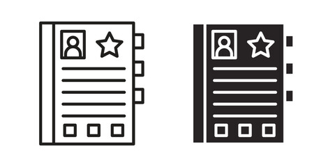 Criminal record icon symbol concept. Icons for web and mobile.