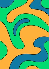 Melt psychedelic trippy background illustration