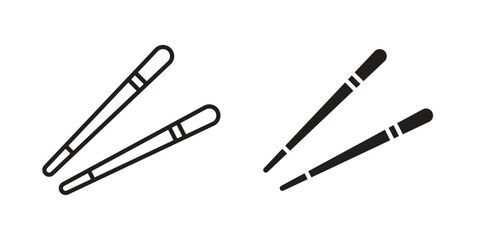 Chopsticks icon symbol concept. Icons for web and mobile.