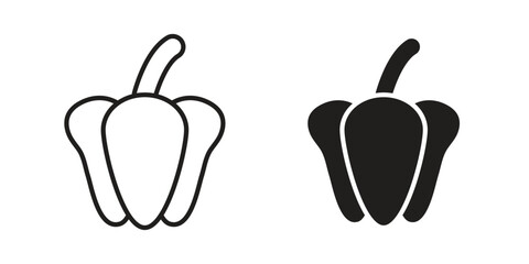 Capsicum icon symbol concept. Icons for web and mobile.