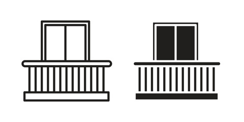 Balcony icon symbol concept. Icons for web and mobile.
