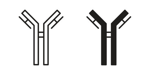 Antibody icon symbol concept. Icons for web and mobile.