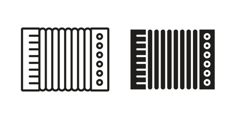 Accordion icon symbol concept. Icons for web and mobile.