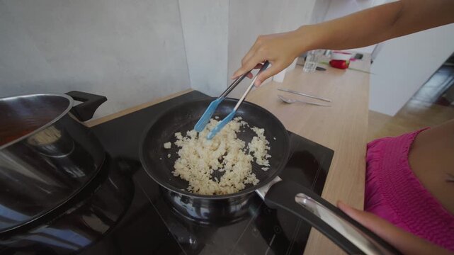 Cooking Rice An InDepth StepbyStep Process in a Modern and WellEquipped Kitchen