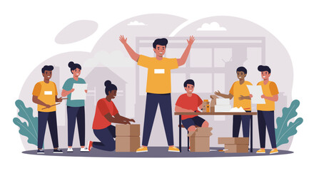 Obraz premium This image conveys the power of teamwork, collaboration, and sharing information across different devices, emphasizing the connectedness of a modern, globalized world.