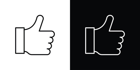 Thumb up icon for Apps. Icon Design Template.