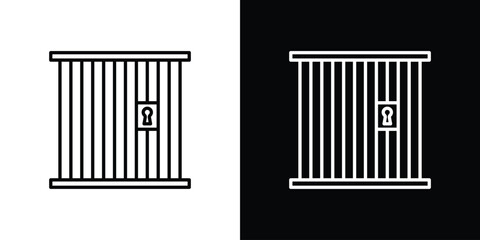 Prison icon for Apps. Icon Design Template.