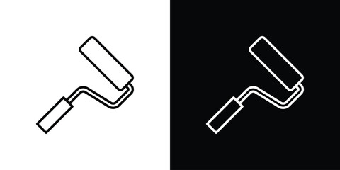 Paint roller icon for Apps. Icon Design Template.