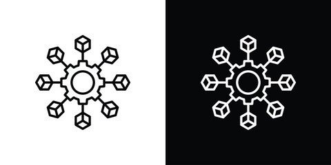 Microservices icon for Apps. Icon Design Template.