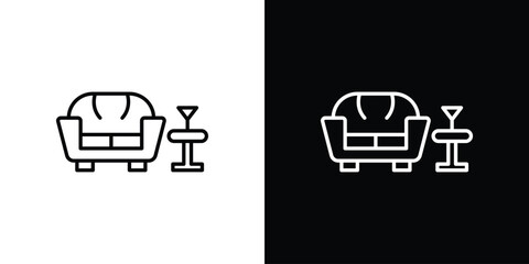 Lounge icon for Apps. Icon Design Template.