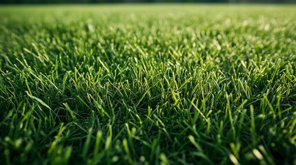 Fototapeta premium Close-up of Lush Green Grass Blades in Sunlight,grass,plant