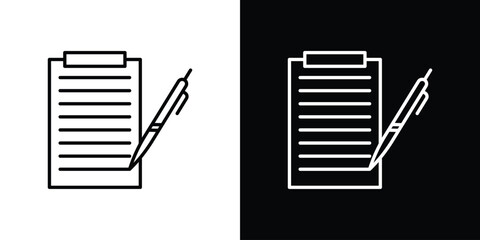 Contract icon for Apps. Icon Design Template.