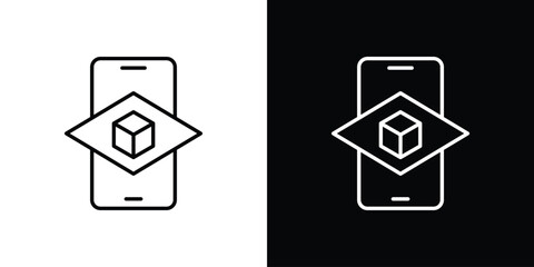 Ar apps icon for Apps. Icon Design Template.