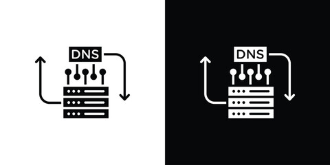 DNS icon symbol sign, vector, eps 10