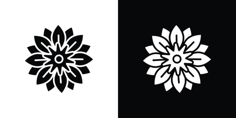 Daffodil icon symbol sign, vector, eps 10