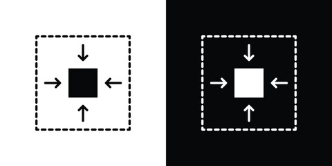 Compact size icon symbol sign, vector, eps 10