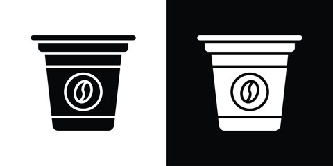 Coffee capsule icon symbol sign, vector, eps 10
