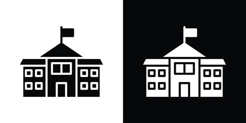 City hall icon symbol sign, vector, eps 10