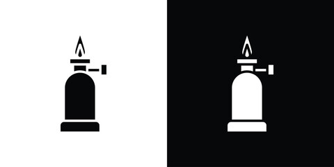 Camping gas icon symbol sign, vector, eps 10