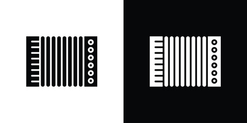 Accordion icon symbol sign, vector, eps 10