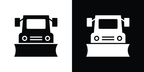 Snowplow icon symbol sign, vector, eps 10