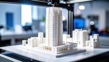 3d Printed Cityscape Architectural Model