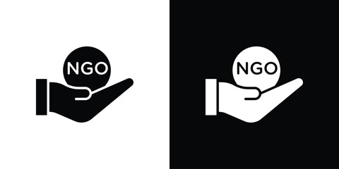 NGO icon symbol sign, vector, eps 10