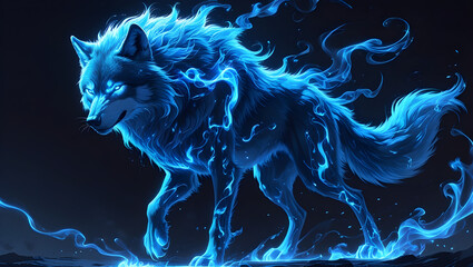Frostfire Howl: The Spirit Wolf, Generative Ai