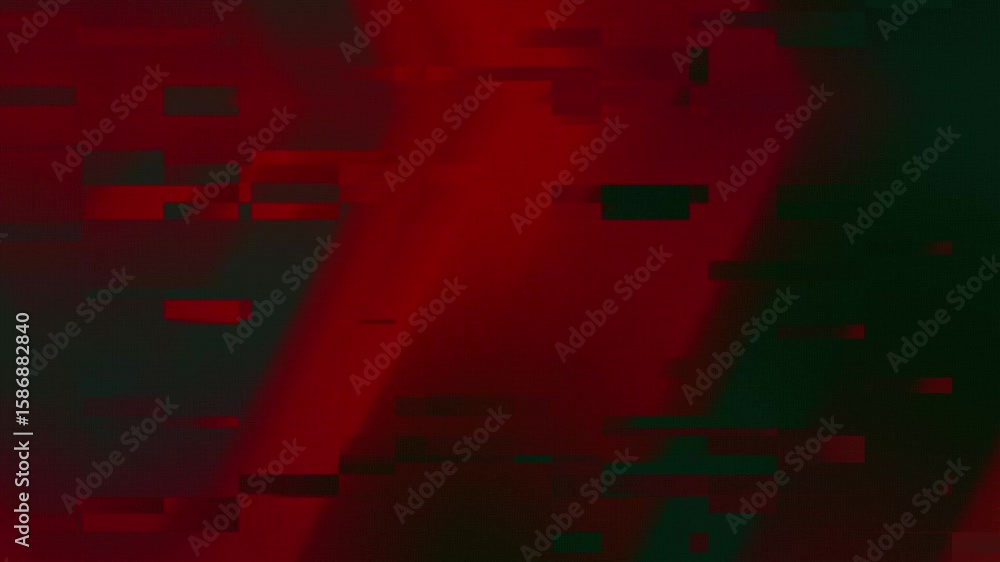 Poster glitchy red abstract loop with digital noise