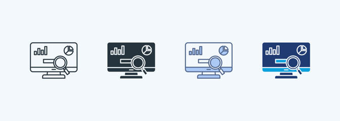 Web Analytics Multiple Style Icon Collection